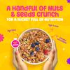 Yogabar Muesli Fruit and Nuts - Wholegrain Breakfast Cereals with Oats and Dry Fruits, High in Omega 3, Gluten Free Granola with Chia and Flax Seeds (500g - Pack of 1) view 3