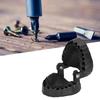 Denture Holder Shockproof Magnetic Drill Organizer 28 Drilling Holes Special Design to Align Teeth for Home Use (Black) view 2