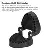 Denture Holder Shockproof Magnetic Drill Organizer 28 Drilling Holes Special Design to Align Teeth for Home Use (Black) view 3