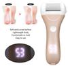 Electric Foot File, Waterproof Portable Electronic Foot Pedicures Kits Feet Care 1200mAh Rechargeable with 2 Roller Heads for Dry Skin (Champagne) view 3