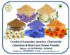A D Food & Herbs Combo of Jasmine/Lavender/Blue Corn/Chamomile/Calendula Flower Powder Aromatic Edible for Homemade Lattes,Tea Blends,Bath Salts,Face & Body packs (250 GMS x Pack of 5) view 1