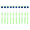 Tongue Scraper, Breath Freshening Tongue Brush Flexible Control for Teeth (Green) view 1