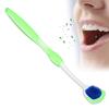 Tongue Scraper, Breath Freshening Tongue Brush Flexible Control for Teeth (Green) view 2