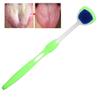 Tongue Scraper, Breath Freshening Tongue Brush Flexible Control for Teeth (Green) view 3