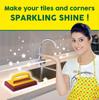 HIC Scrub pad with Handle + Stainless Still Scrubber 6 pcs + Floor Cloth Pochha + Sponge Wipe 3 Pcs Combo Product Kitchen Set for Kitchen Cleaning (Kitchen Cleaning Combo Set) view 3