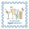 IHR Ideal Home Range Cocktail Napkins Rosanne Beck Disposable 3-Ply Paper Party Napkin Pack, 5" x 5", Liquid Therapy, 20-Count view 1