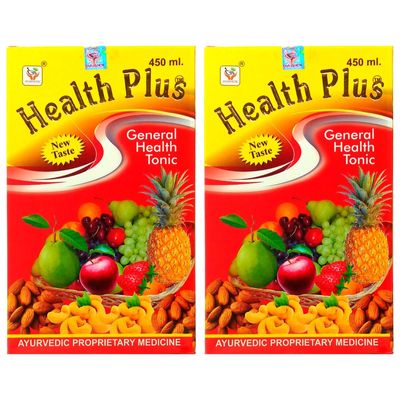 HERBSHD Best Weight Gain Ayurvedic Health Plus Syrup (Pack Of 2)