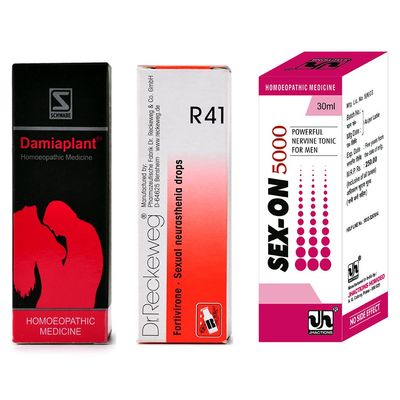 JH MONO Combo Pack Damiaplant + Dr.R41 + SXX5000 - Excellent Result Combo Pack - 3 Bottles || Shophomeo