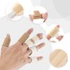 4pcs Trigger Finger Splints and 5pcs Finger Sleeves, 2 Sizes Pain Relief Finger Stabilizer Brace Finger Straightener Immobilization Splint for Broken Sprained Swollen Fingers (Skin Color) view 4