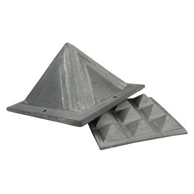 REMEDYWALA Zinc Pyramid Vastu With Base 9 Plate | North East Dosha Remedies for Home, Office, Bedroom, Toilet, Kitchen, Entrance Main Door | Size 2.5 Inch