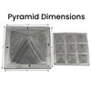 REMEDYWALA Zinc Pyramid Vastu With Base 9 Plate | North East Dosha Remedies for Home, Office, Bedroom, Toilet, Kitchen, Entrance Main Door | Size 2.5 Inch view 4