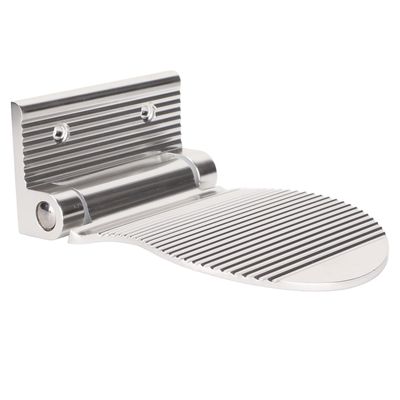 Shower Foot Shaving Rack, Foldable Design Screw Bathroom Shaving Pedestal (Silver)
