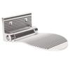 Shower Foot Shaving Rack, Foldable Design Screw Bathroom Shaving Pedestal (Silver) view 1