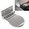 Shower Foot Shaving Rack, Foldable Design Screw Bathroom Shaving Pedestal (Silver) view 2