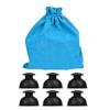 T.O.G. Silicone Vacuum Cups Black Accessories Personal Care 6Pcs With Bag view 1