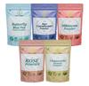 A D Food & Herbs Combo of Butterfly Pea/Rose/Hibiscus/Blue Corn/Chamomile Flower Powder Aromatic Edible for Homemade Lattes,Tea Blends,Bath Salts,Face & Body packs (250 GMS x Pack of 5) view 1