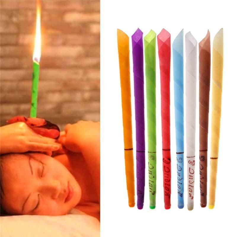 4beauty Therapy Ear Candle Stick, Ear Health Care Wax Removal, Ear Cleaner Candle Stick, Random Color, Ear Wax Remove For Men and Women (Pack of 4)