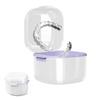 HASTHIP Denture Case, Denture Bath Case Cup Box Holder Storage Soak Container with Strainer Basket for Travel, Retainer Cleaning, White view 1