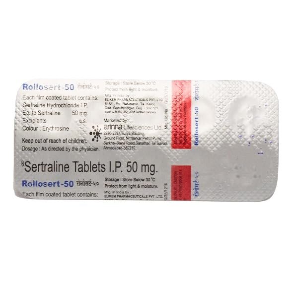 Rollosert - 50mg - Strip of 10 Tablets