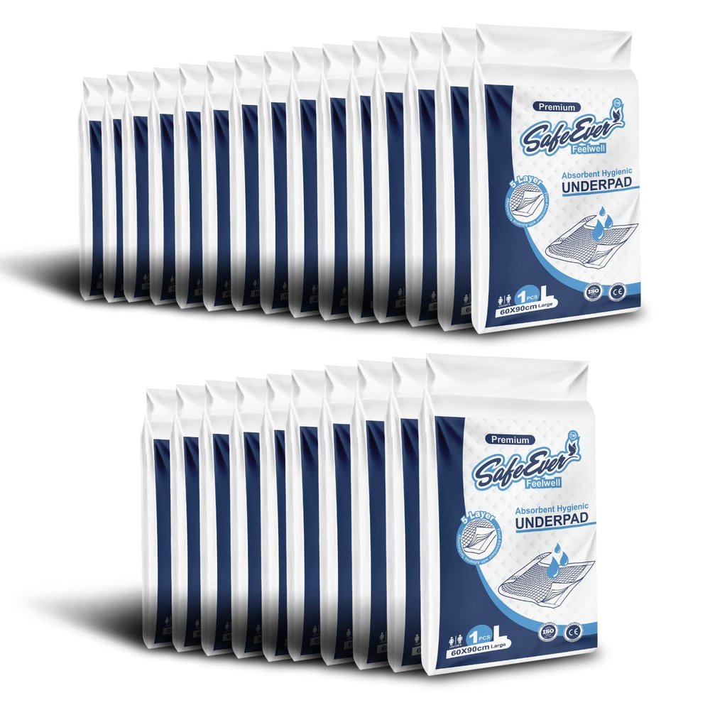 SafeEver L Size Absorbent Hygienic Underpad (Pack of 25) 25 Underpads