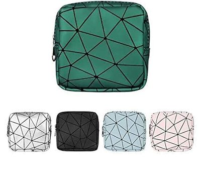 Firstdemand New Girl Women Sanitary Napkins Organizer Sanitary Napkins Pads Pouch Carrying Easy Bag Small Articles Gather Pouch Case Sanitary Napkin Zipper Bag (Random Colour can Send)