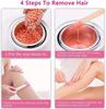 Wax Warmer,Professional Electric Hot Wax Warmer Hair Removal Kit Waxing Kit Wax Melts for Hard Wax Beans,Painless Wax Remover for Legs, Face, Body, Bikini Area Home Waxing Kit view 4