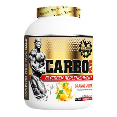 Dexter Jackson Carbo Plus Glycogen Replenishment | Orange Juice Flavor | 2268g, 5 lbs - Fast-Acting Carbohydrate Powder for Endurance and Recovery