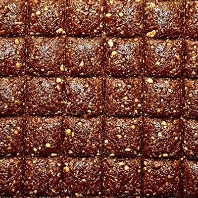LONAVALA FOODS Famous Chocolate Crushed Chikki - 200 grams, 24 Pieces | No Added Preservatives and Colours | Sweet Chocolate Gajak Bars