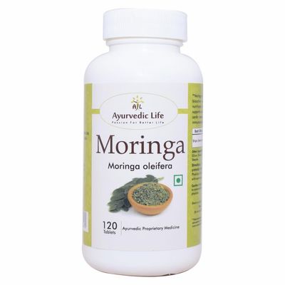 Ayurvedic Life Moringa Leaf Tablets (120 Tablets Pack of 4)