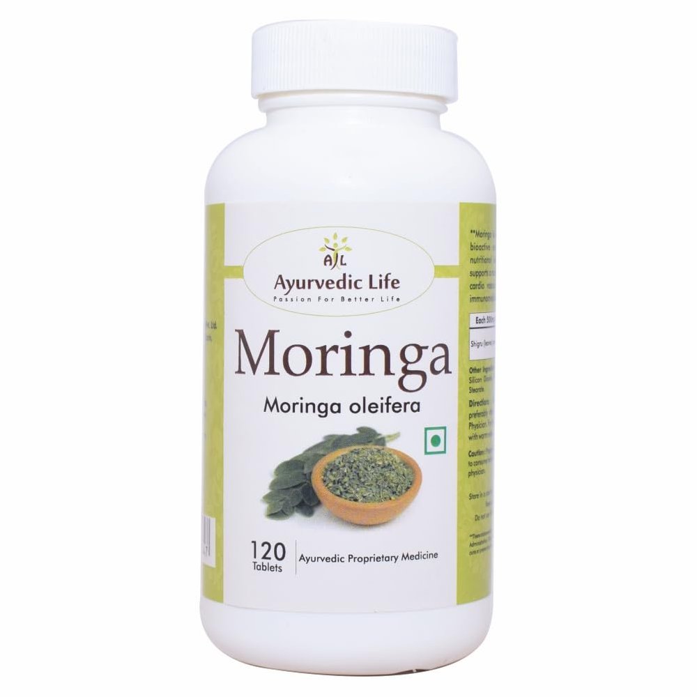 Ayurvedic Life Moringa Leaf Tablets (120 Tablets Pack of 4)