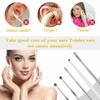 6-in-1 Ear Wax Cleaner- Reusable Ear Cleaning Tools Leather Pouch - Ear Pick Wax Remover Tool Kit with Ear Curette Cleaner and Spring Ear Buds Cleaner Fit in Pocket Great for Traveling view 2