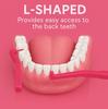 Sanitral Adult Angle Interdental Brushes (0.4Mm -Size 0), Angled Manual Dental Brush For Teeth Cleaning-Excellent Access Between Teeth-Pink, 1 count view 3