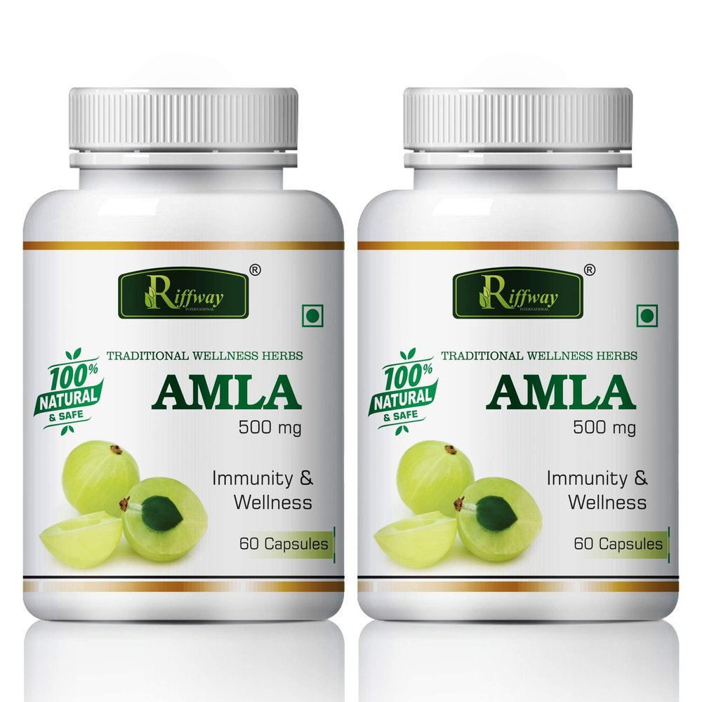 Amla Health Capsules | Amla Capsule Prevents Dark Spots & Acne (Pack Of 2, 120 capsule)