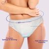 Trawee Disposable Period Panty for Women  Leak Proof 100% Rash-Free NO UTI Period Panties| Heavy Flow Non-Bulky| Maternity After Delivery| Overnight Protection Super Absorbent Combo Pack (M) view 4