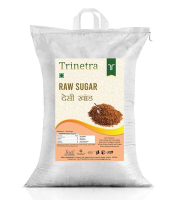 Trinetra Desi Khand (Raw Sugar/Khandsari) | Unrefined & Healthier Alternative | 10kg