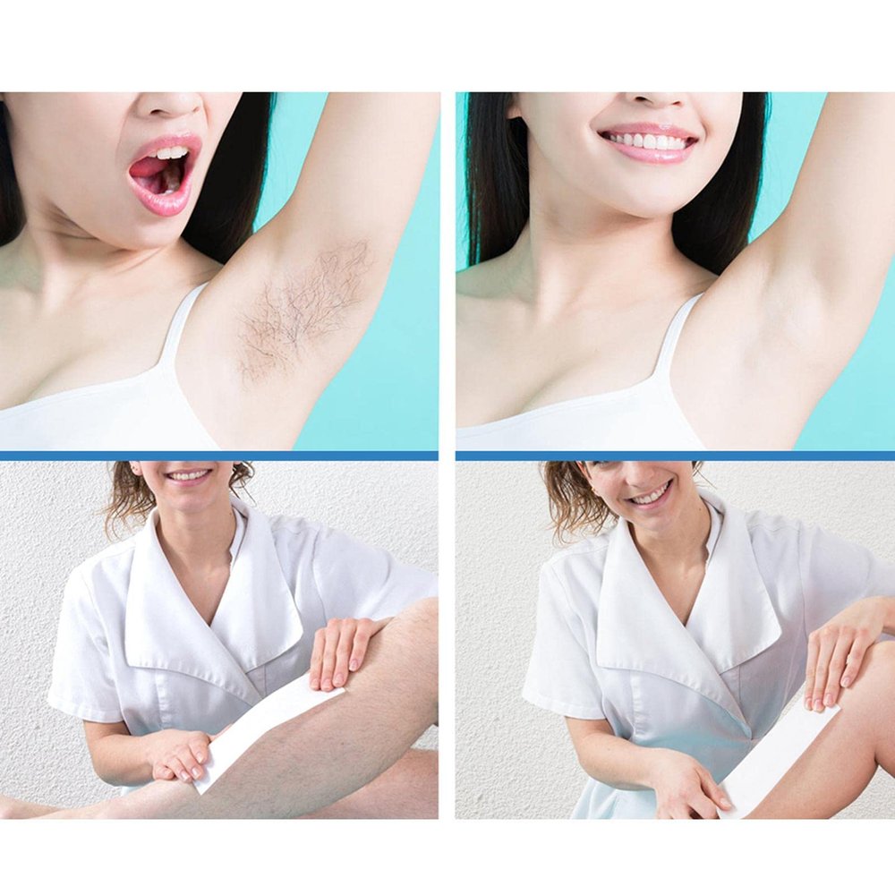 GAH 10x Hair Removal Wax Strips for Upper Lip Chin Fingers Toes Facial Peach