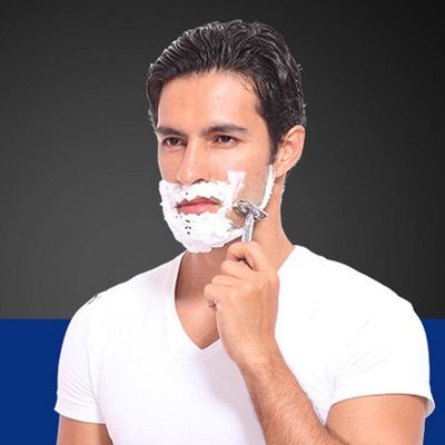 GAH Mens Zinc Alloy Double Edge Safety Razor Beard Shaver + 5 Shaving s
