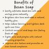 Desam Organics Besan (Gram Flour) Handmade Ayurvedic Soap | Deep Cleansing & Oil Control | Brightens Skin Tone | Paraben & Sulphate Free | For Men & women | (1 Unit x 100gm) view 4