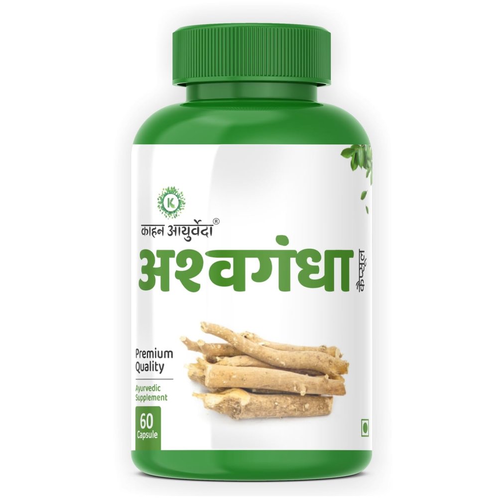 Ashwagandha Helps in Stress Management, Improve Energy and Stamina | For Men & Women Capsules- 60