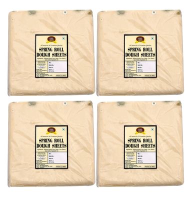 Food Essential Spring Roll Sheet 2 kg. Pack of 4 (50 Sheets in Each)