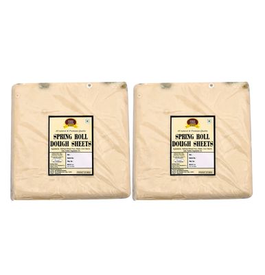 Food Essential Spring Roll Sheet 1 kg. Pack of 2 (50 Sheets in Each)