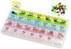 FunBlast Pill Box for Medicine - Weekly Pill Organizer 4-Times-A-Day, Portable 7 Day Pill Box Case with Separate Compartments to Hold Medication, Vitamins Capsules, Medicine Organizer Box view 1