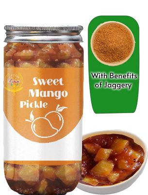 Sweet Mango Pickles 400gm Mango murabba/Galka/ Meetha Aam Ka Achar - Mothers Recipe | Organic North Indian Pickle| Traditional Home Made Achaar
