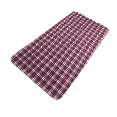 Washable Underpad, Incontinence Bed Pad Heavy Absorbency Breathable Comfortable Cotton Purple Plaid for Bed (80 * 90)