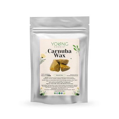 YOUNG CHEMIST Natural Unrefined Carnauba Wax For Personal Care, Skin And Hair Health, Moisturization, And, Body Massage For Men And Women 500 GM