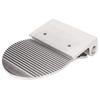 Shaving Pedestal, Foldable Design Screw Installation Metal Shaving Pedesta Durable Wearable for Bathroom (Silver) view 1