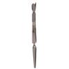 Nail Shaping Tweezers, Portable Stylish Look Double End Safety Cuticle Pusher Mini for Home (Ruthenium Black) view 4