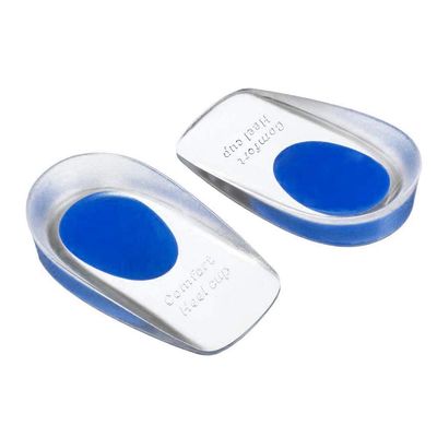 CALIST2 count (1 Pair) (Standard Free Size) Silicone Gel Heel Pads | Protector Insole Cups For Plantar Fasciitis | Heel Swelling Pain Relief | Foot Care Support Cushion | For Men And Wome