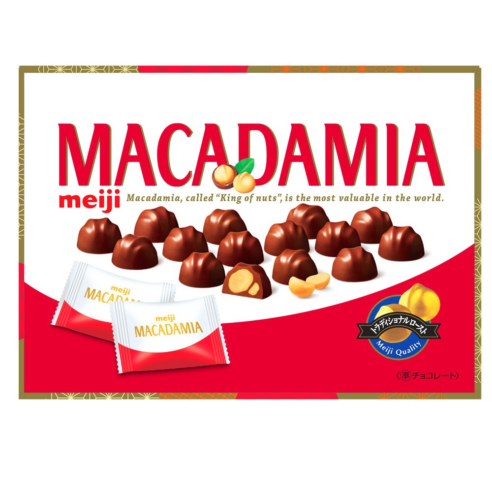 Meiji Macadamia Chocolate Large Box 180g | Made in Japan