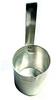 ZL Enterprises Set of Milk/Liquid Measuring Traditional Milkman Aluminium Cups/Scales with Vertical Handles. Set of 2 (500ml & 1Ltr.) view 2